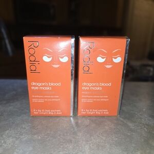 Two Boxes 16X Sixteen RODIAL Dragons Blood DePuff Jelly Eye Masks New in Box!
